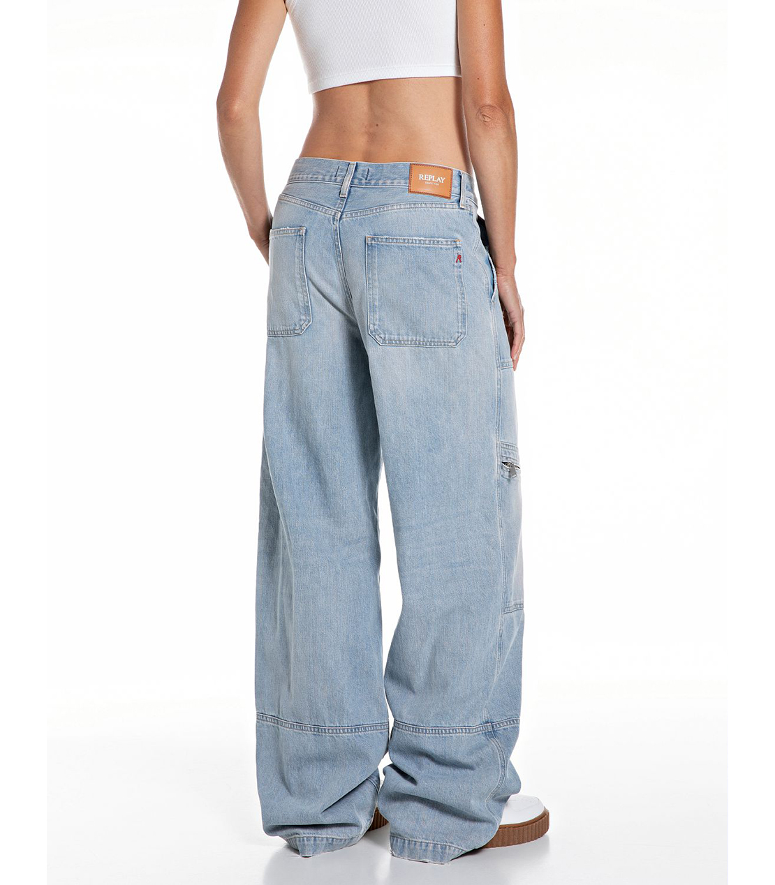 ライトブルーワークワイドデニム 詳細画像 ライトブルー 2